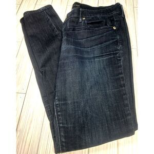 Express Legging Jeans Women Blue Denim Dark Wash Skinny Mid-Rise Stretch Size 10